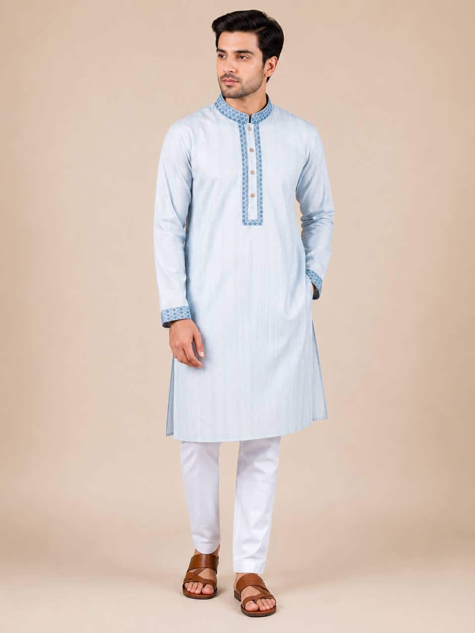 Eid Special Men`s premium punjabi  Fabrics indian Premium cotton Code  PZ11