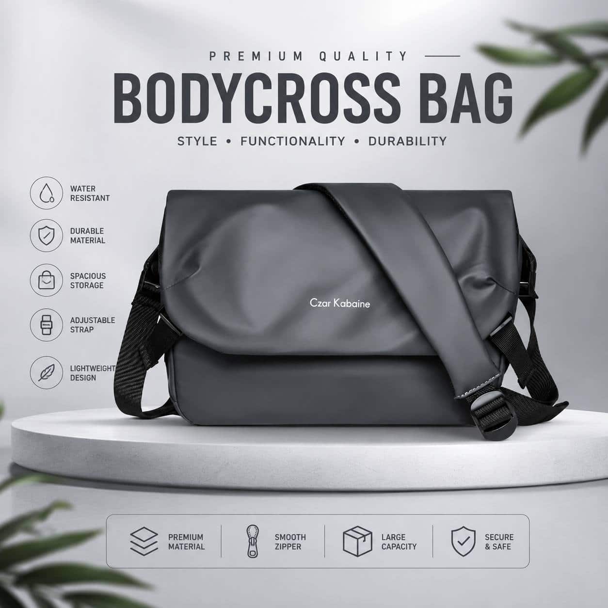 TRENDY OXFORD CLOTH MEN'S OUTDOOR MESSENGER BAG