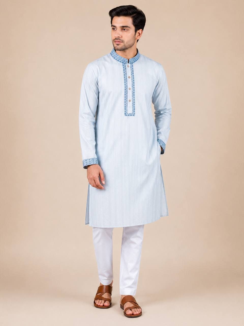 Eid Special Men`s premium punjabi  Fabrics indian Premium cotton Code  PZ11