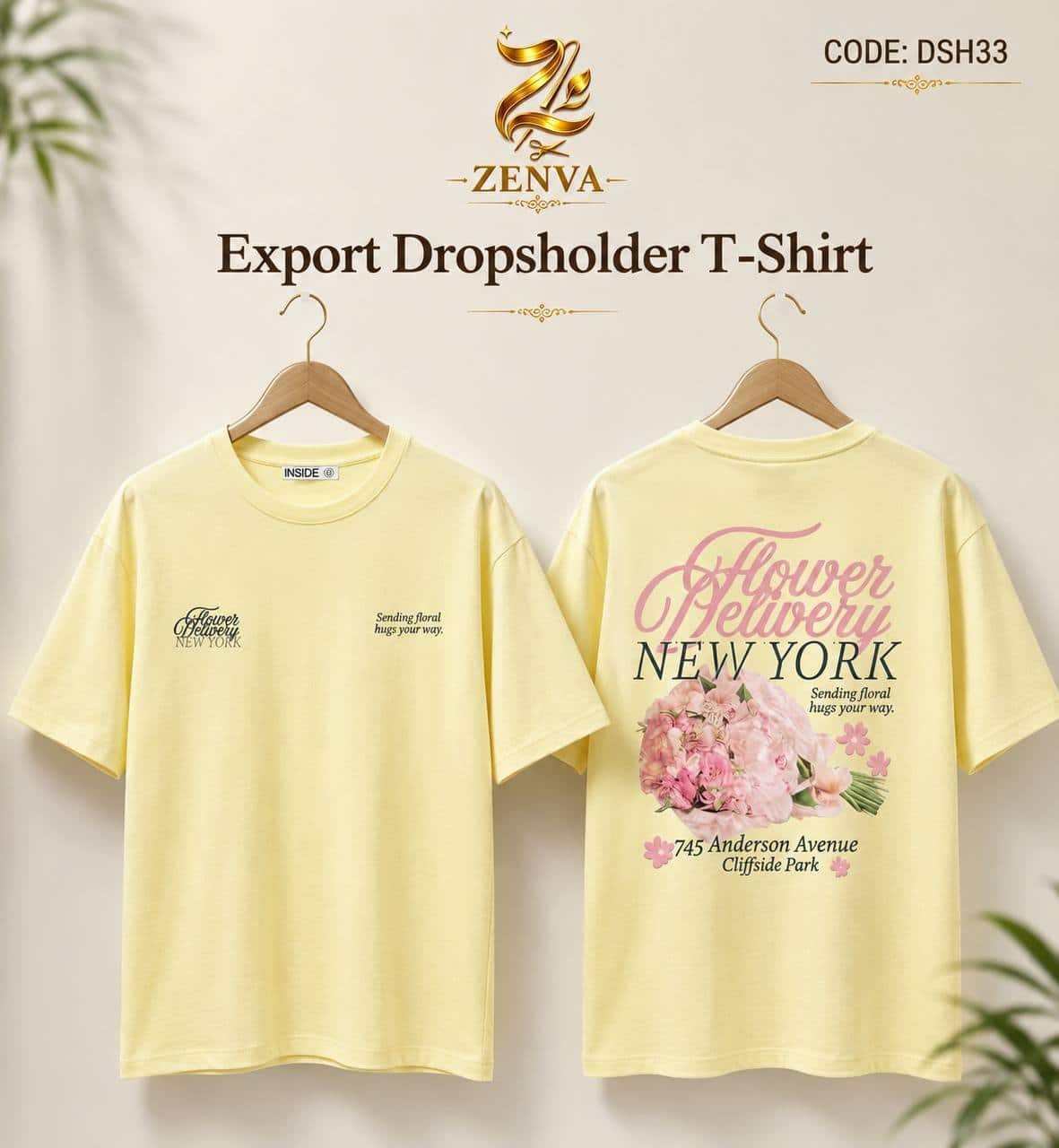 Export Drop shoulder T-Shirt CODE:DSH33