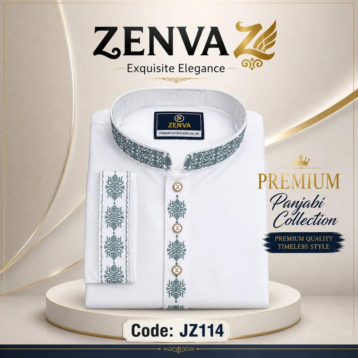 Men`s premium punjabi Fabrics indian Code JZ114 Code