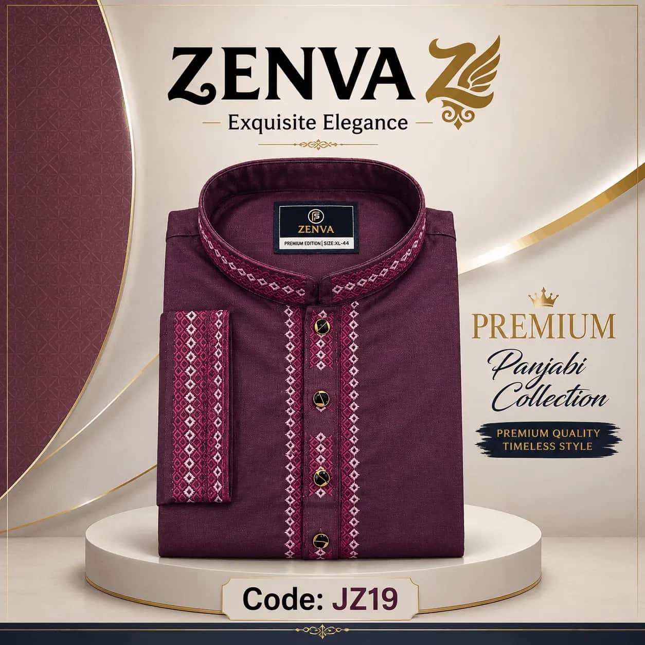 Men`s premium punjabi Fabrics indian Premium cotton JZ19