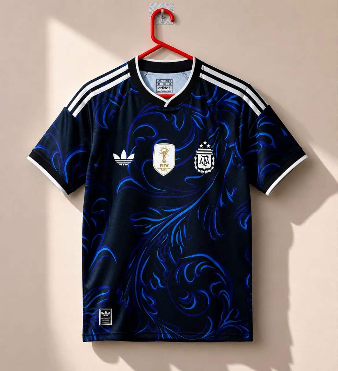 Argentina Away kit premium Quality Jersey – Code:12 🇦🇷🏆